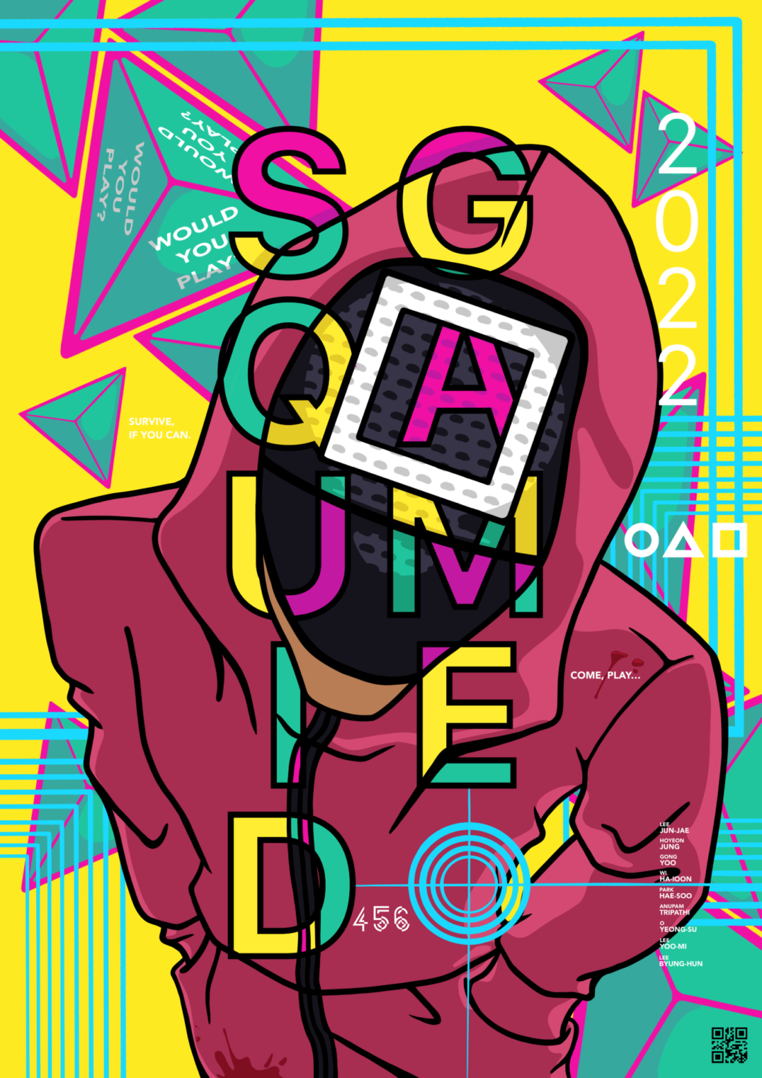 Fold Out Squid Game Poster